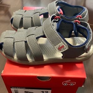 See Kai run Cyrus gray toddler boy sandals